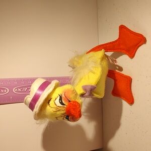 Annalee Baby Duck With Lavender Bow Tie And White Hat With Purple Band